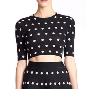 BCBG Polka dot crop top